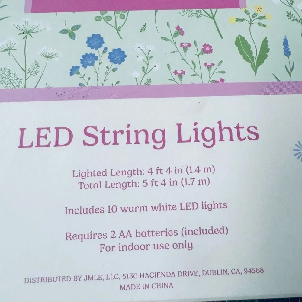 Silver Butterfly LED String Lights Spring Decor - Picture 4 of 4